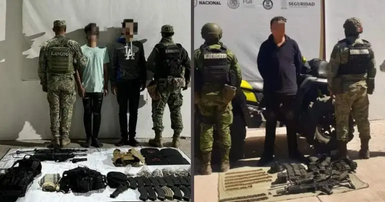 Detienen a tres hombres armados en cuatrimotos en Culiacán y Cosalá, Sinaloa