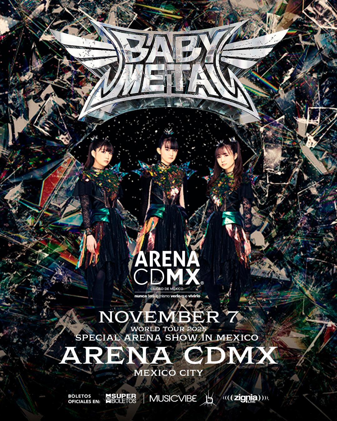 BABYMETAL regresa a nuestro país en una única fecha en la Arena CDMX