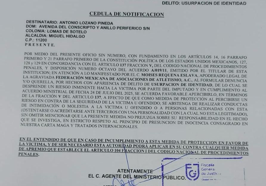 Inicia “Cacería” contra Defraudadores de Atletismo Mexicano