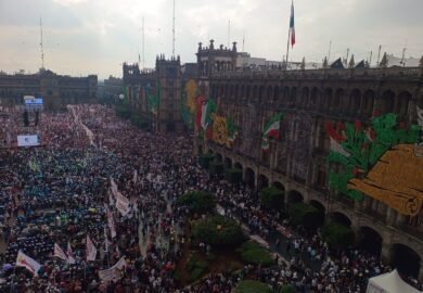 Acuden miles al Zócalo para escuhar a Sheinbaum