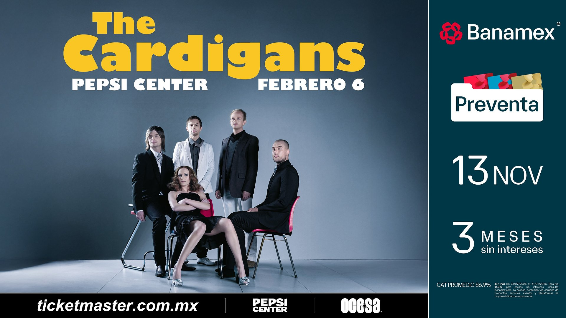 THE CARDIGANS, EL ENCANTO SUECO QUE CONQUISTÓ EL MUNDO REGRESA A LA CIUDAD DE MÉXICO