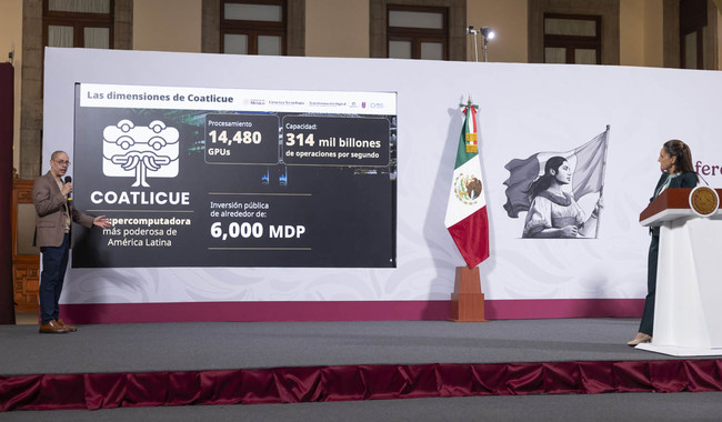 Presidenta Claudia Sheinbaum presenta “Coatlicue”, la supercomputadora del pueblo de México y la más poderosa de América Latina