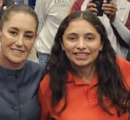 Claudia Sheinbaum felicita a Valeria Palacios por Medalla Mundial de Educación